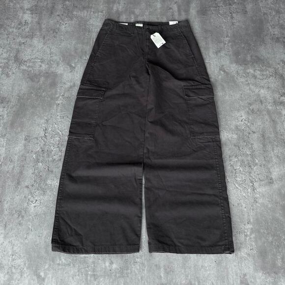 Levi's Other - Levi’s Baggy Wide Leg Jnco Style Y2K Faded Black Cargo Opium Pants